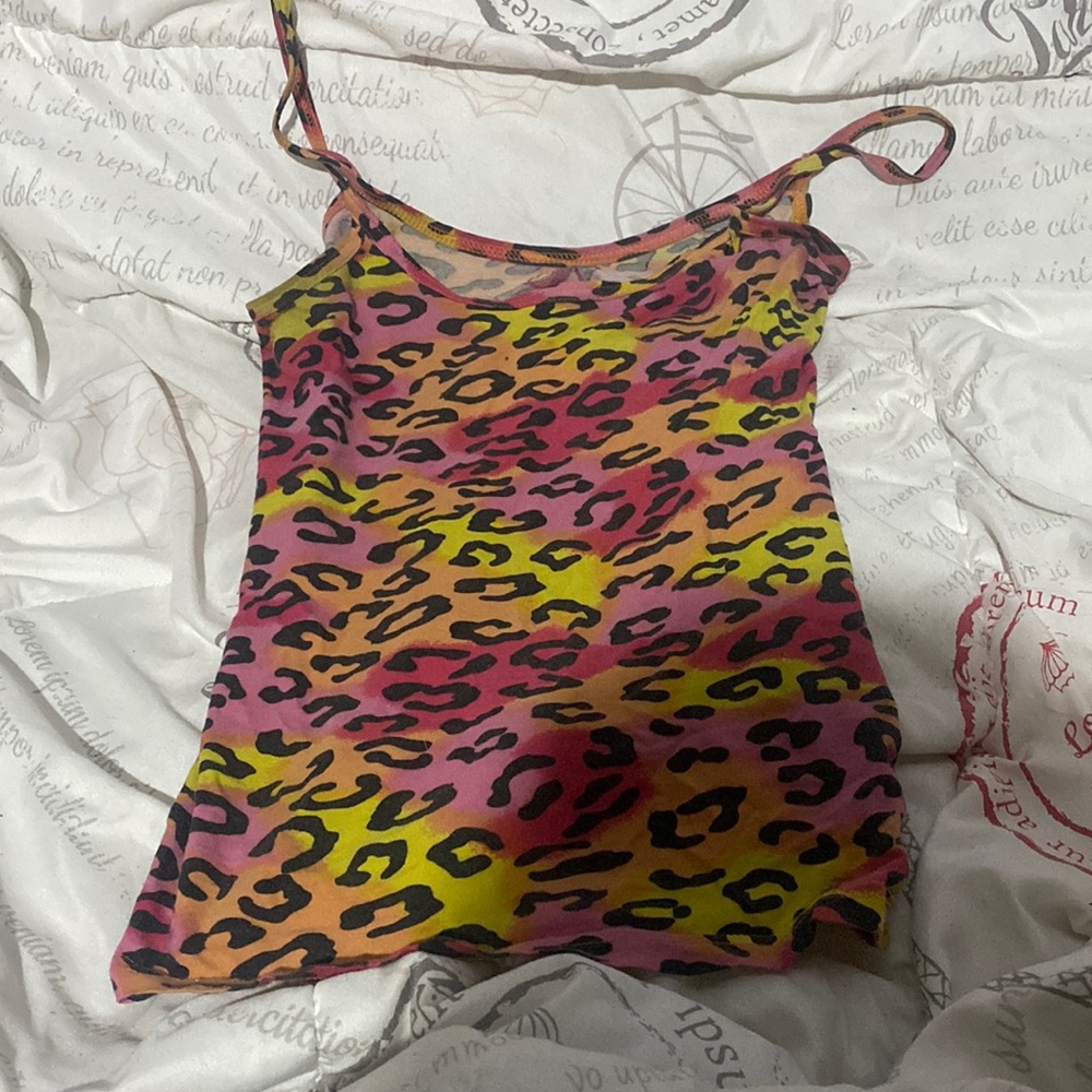 Cheetah, print tank top
